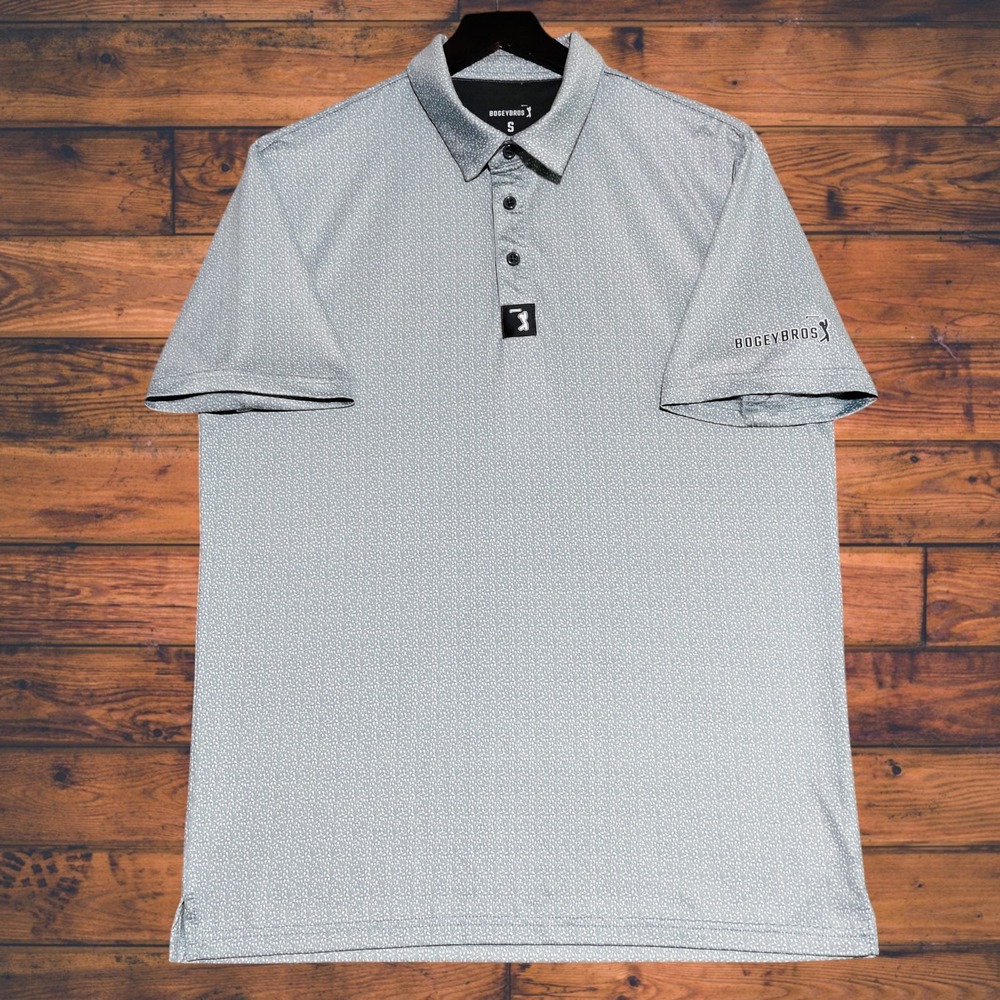 Bogey Bros Polo Shirt Mens SMALL Golf Performance Stretch Swimmers Funny Novelty
